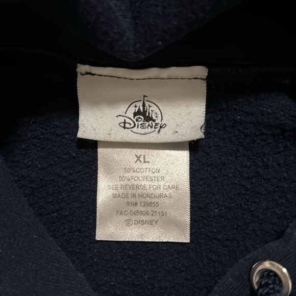Disney Parks Walt Disney Wolrd Mickey Mouse Navy Hoodie Kangaroo Pocket-XL - Picture 9 of 9
